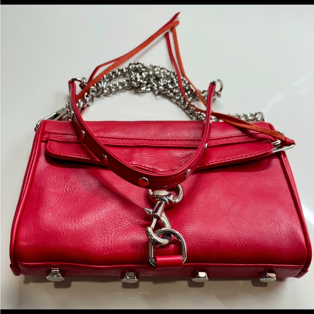Rebecca Minkoff Cherry Hot Scarlet Red Crossbody MAC (morning after clutch) Bag
